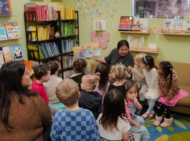 Young children learning at Alameda preschool